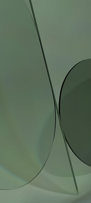 Abstract Minimalist Green Glass Shapes and Curves HD phone wallpaper