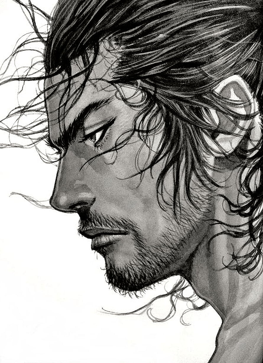 Guts Berserk Manga Character Profile Sketch Black And White Illustration, Vagabond. Beautiful . Vagabond manga, Art, Manga art HD phone wallpaper