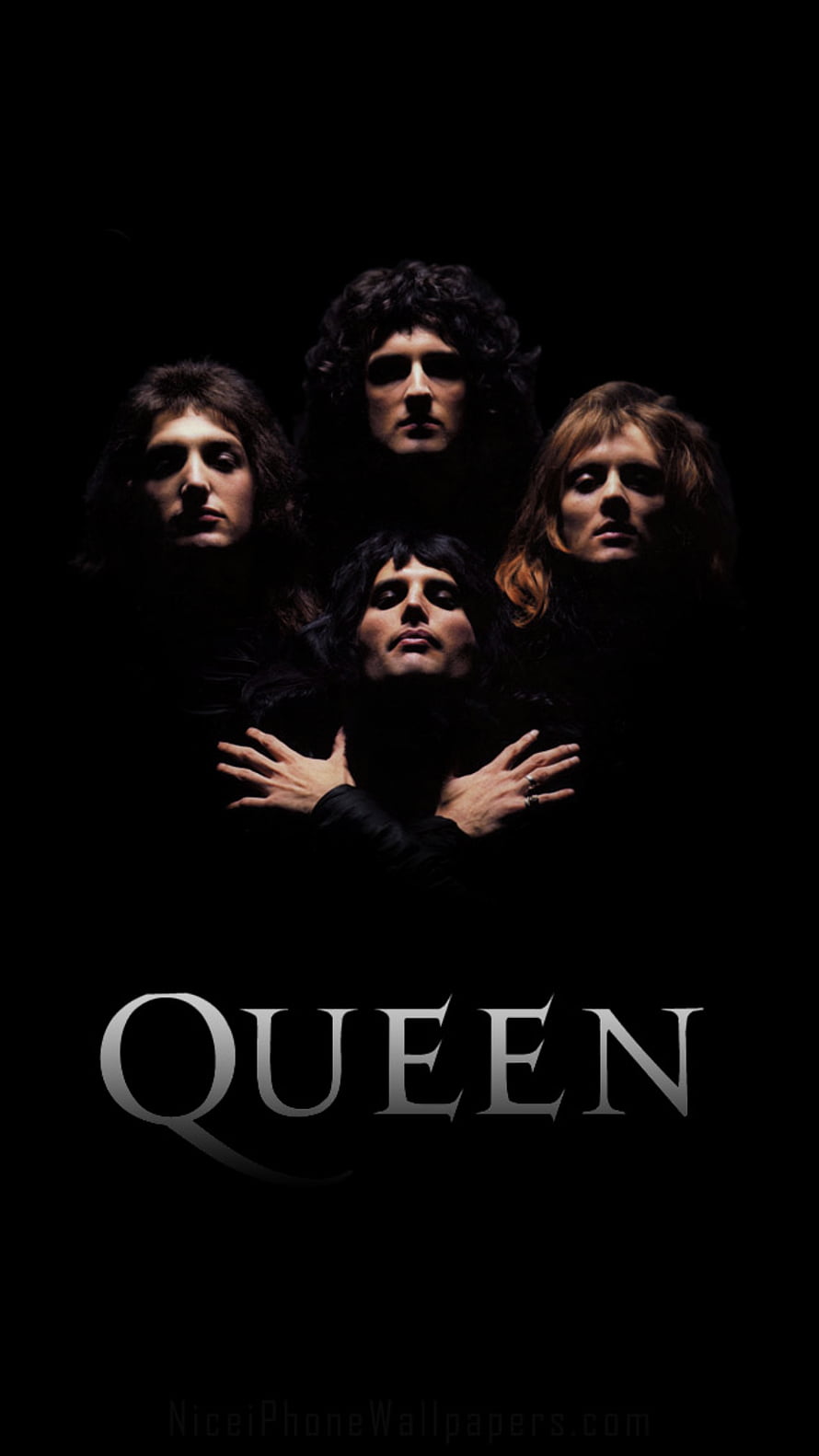 Queen Band Members Dramatic Portrait Wallpaper HD phone wallpaper