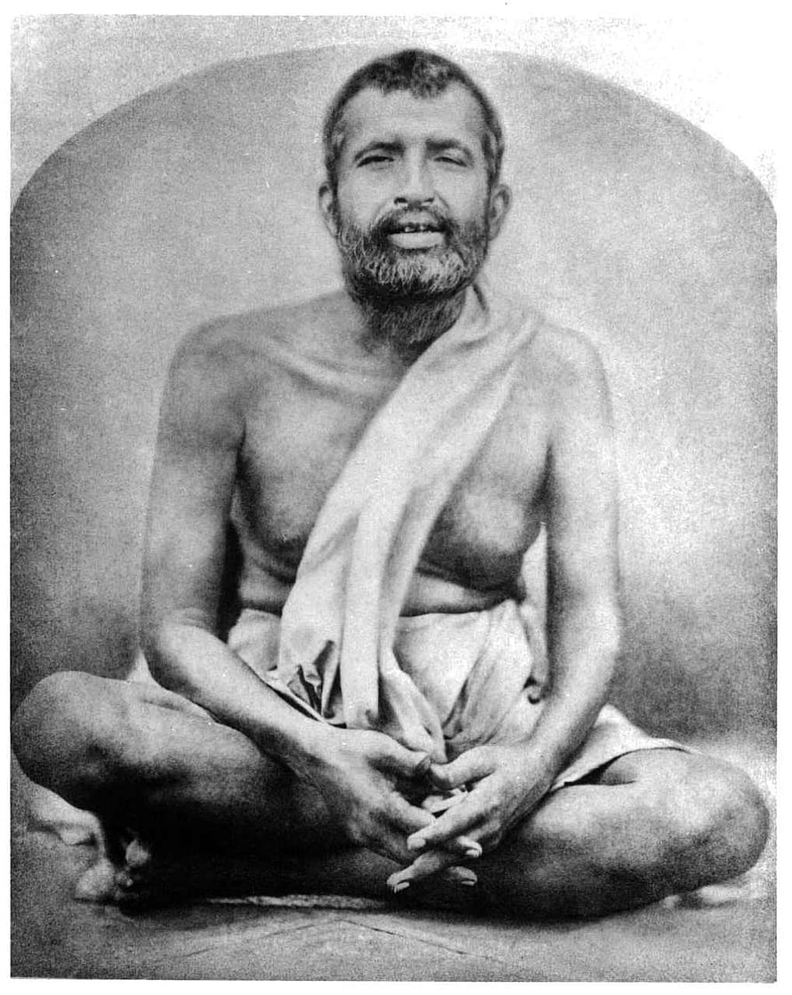 Swami Vivekananda Sitting in Meditation Pose Vintage Black and White Portrait HD phone wallpaper
