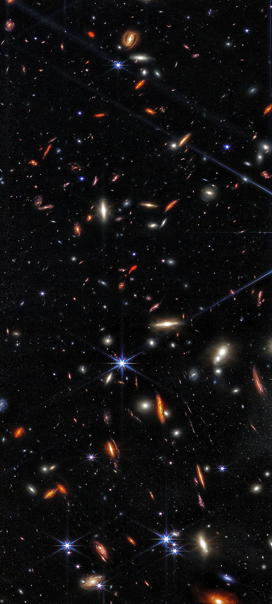 Deep Space Galaxy Cluster With Distant Stars And Cosmic Dust HD phone wallpaper