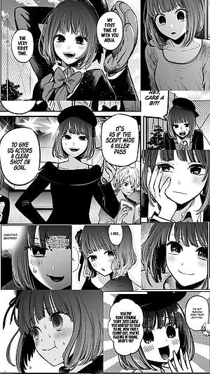 Kana Arima from Oshi no Ko manga panel showing multiple expressive close-ups and dialogue scenes HD phone wallpaper