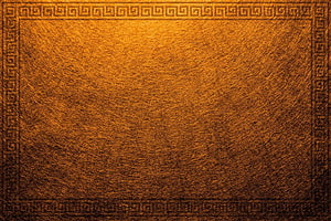 Ancient Greek Meander Border on Textured Golden Brown Background HD wallpaper