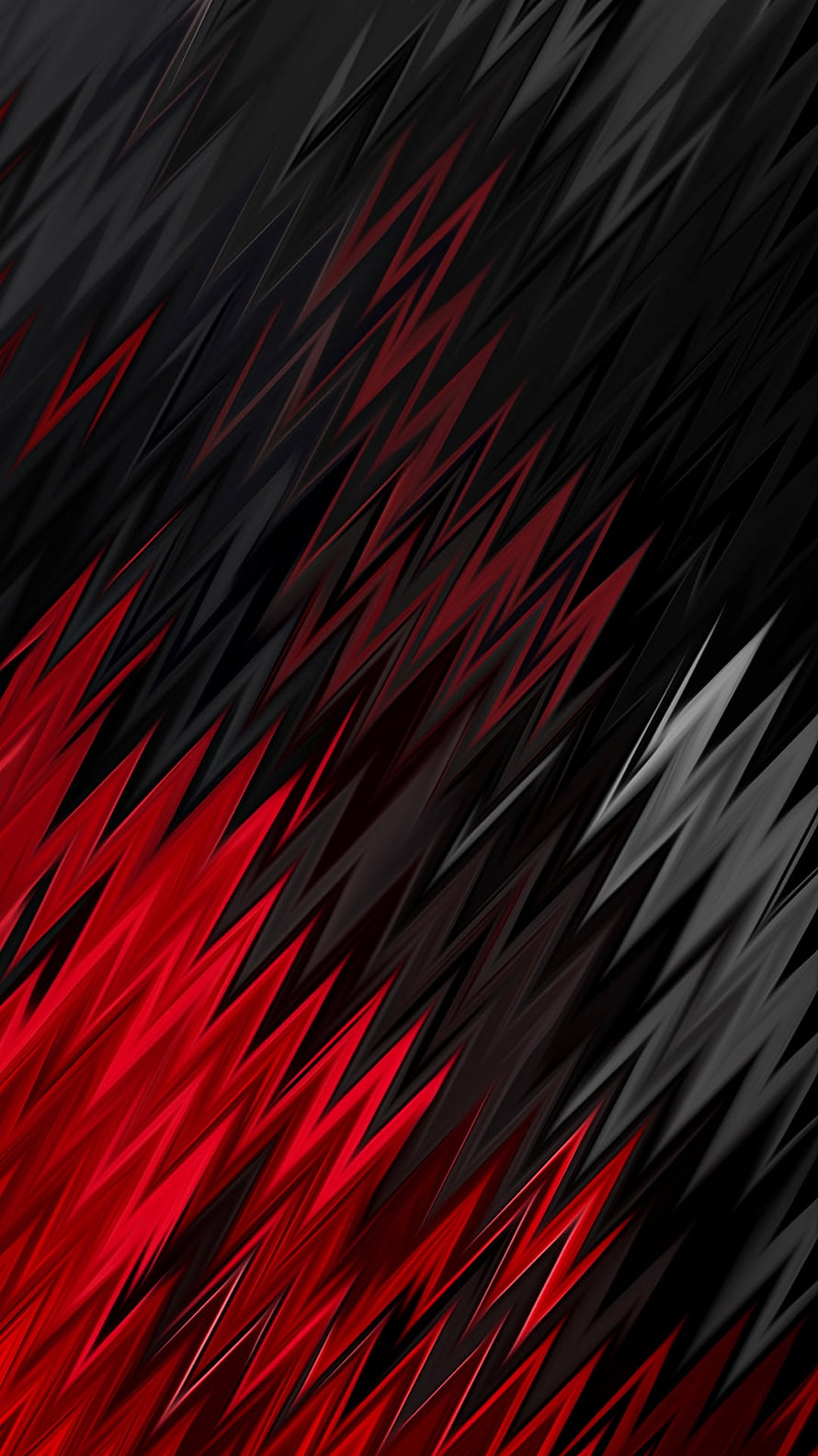 Abstract Geometric Red and Black Sharp Angular Shapes Digital Art Wallpaper HD phone wallpaper