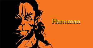Hanuman Mythological Portrait in Bold Orange and Black Vector Style, Dangerous Hanuman , Hanuman PC HD wallpaper