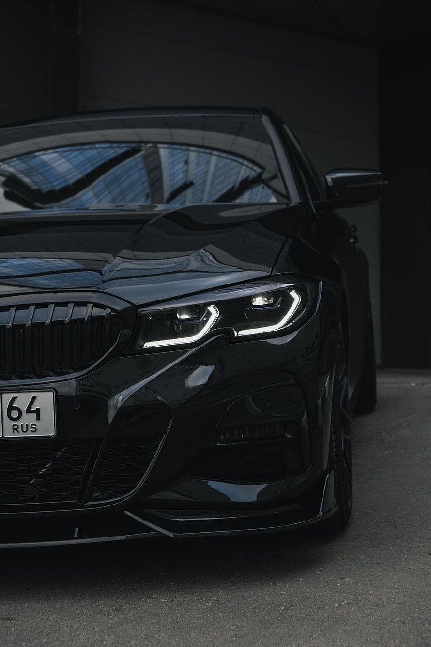 Black BMW G20 M Sport Front Fascia with LED Headlights and Kidney Grille HD phone wallpaper
