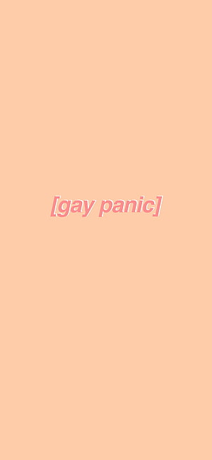 Heartstopper Minimalist Pink Text on Peach Background HD phone wallpaper