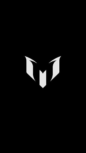 Minimalist White Lion Crest Logo on Black Background HD phone wallpaper