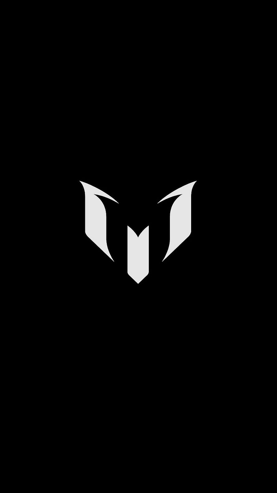 Minimalist White Lion Crest Logo on Black Background HD phone wallpaper
