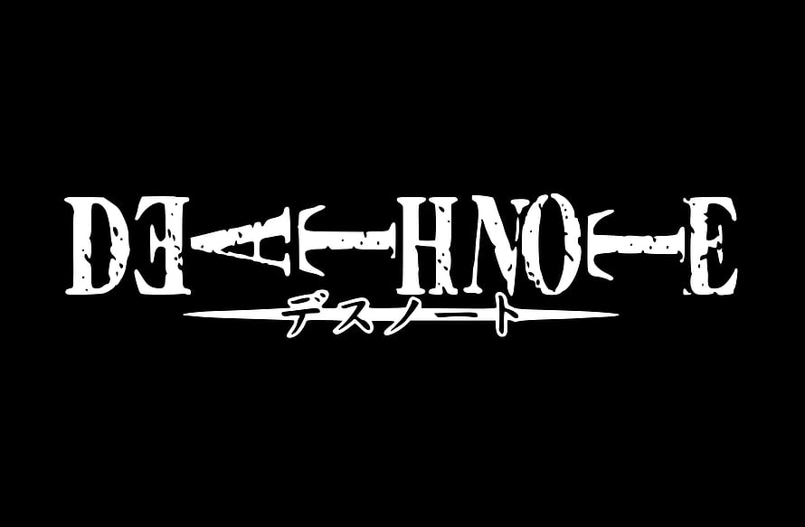 Death Note Official Logo Wallpaper - Black and White Anime Franchise Emblem HD wallpaper
