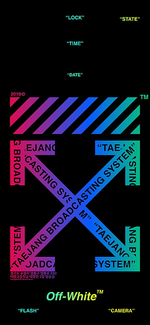 Off-White Taegang Broadcasting System Graphic Design Wallpaper HD phone wallpaper