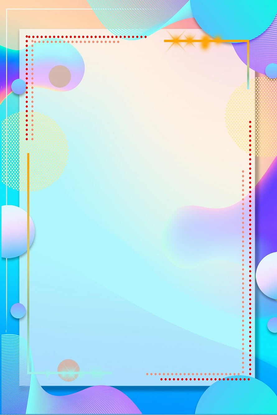 Abstract Geometric Gradient Background With Colorful Circles And Dotted Borders HD phone wallpaper
