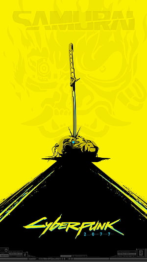 Cyberpunk 2077 Samurai Katana Artwork Wallpaper HD phone wallpaper