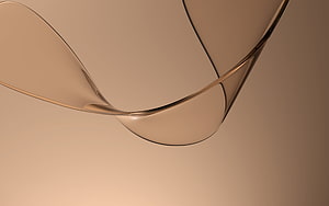 Elegant Abstract Flowing Ribbons in Warm Beige Tones HD wallpaper