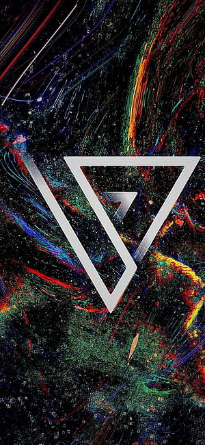 Seventeen SVT Logo Abstract Wallpaper with Colorful Cosmic Background HD phone wallpaper