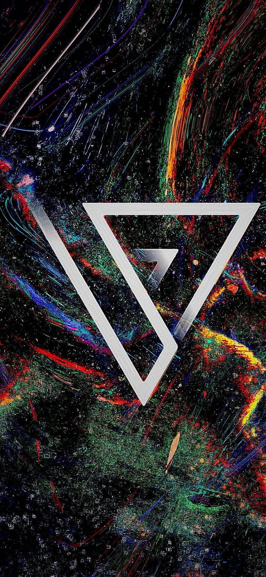 Seventeen SVT Logo Abstract Wallpaper with Colorful Cosmic Background HD phone wallpaper