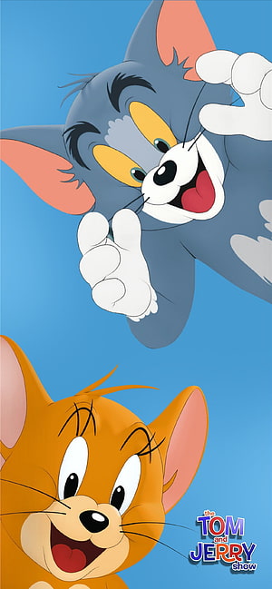 Tom and Jerry Show Wallpaper - Classic Cartoon Cat and Mouse Duo HD phone wallpaper