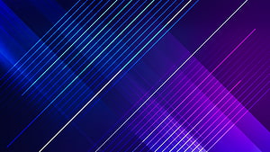 Abstract Diagonal Neon Lines on Dark Blue and Purple Gradient Background HD wallpaper