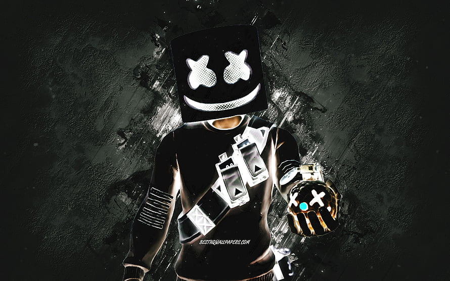 Marshmello DJ Artist Digital Art Wallpaper HD wallpaper