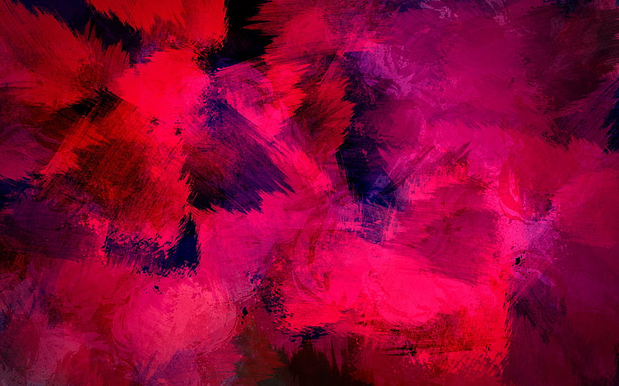 Vibrant Abstract Paint Texture with Bold Magenta and Crimson Brushstrokes HD wallpaper