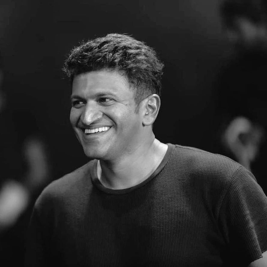 Black and White Portrait of a Smiling Man with Short Hair, Puneeth Rajkumar Dead: Know About Sandalwood's Power Star and His Family, Punit Rajkumar HD phone wallpaper