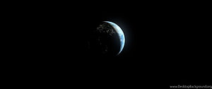 Earth at Night from Space with City Lights and Atmosphere HD wallpaper