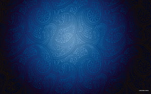 Dark Blue Paisley Pattern Wallpaper With Intricate Floral Swirls And Vintage Ornamental Design HD wallpaper