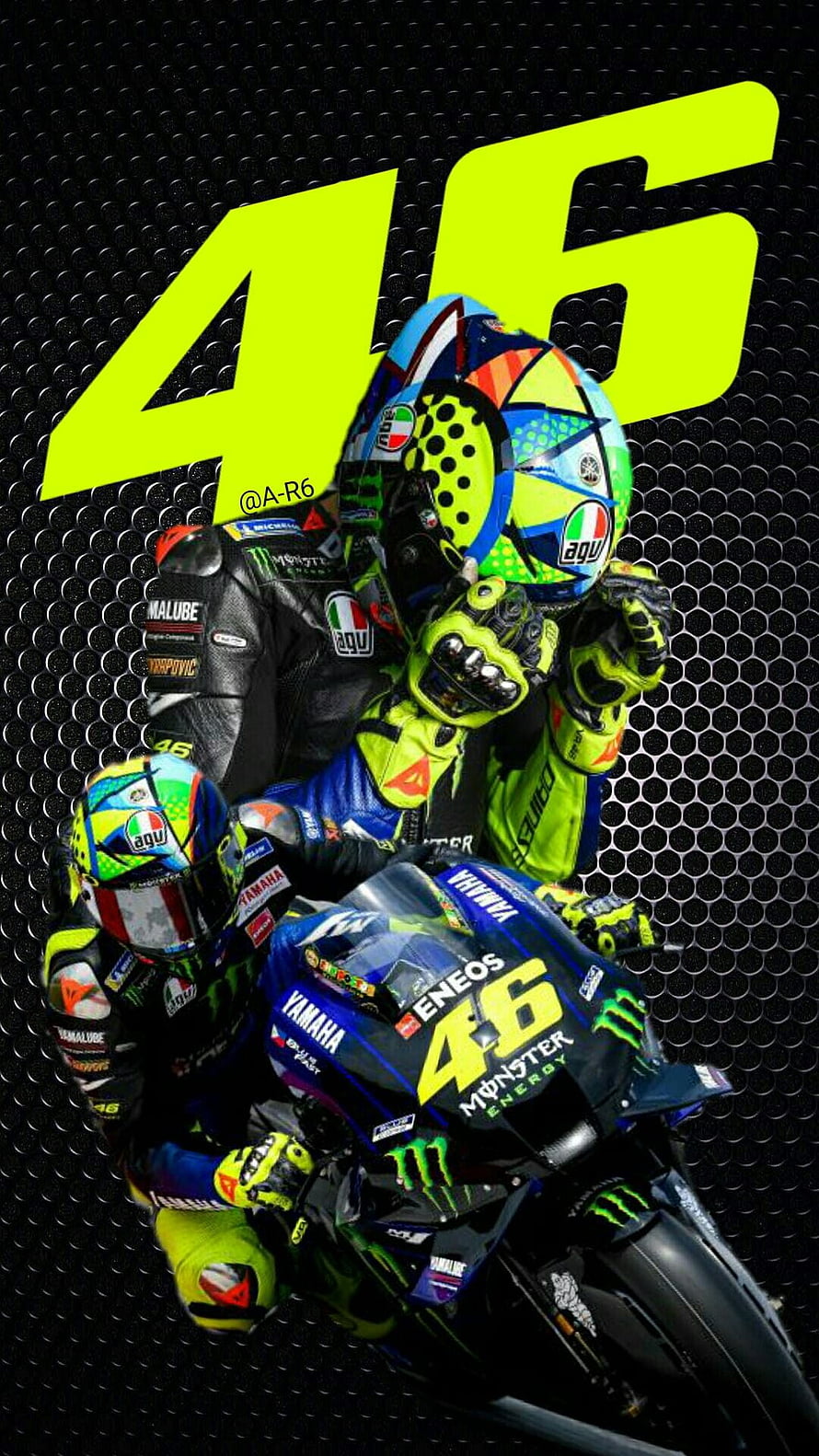 Valentino Rossi Yamaha MotoGP Racing Wallpaper HD phone wallpaper