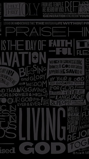 Living God Typography Christian Wall Art with Bible Verses and Faithful Quotes HD phone wallpaper