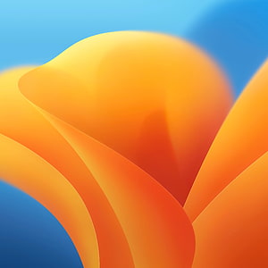 Vibrant Abstract Orange and Blue Gradient Wave Design for Desktop Background HD phone wallpaper