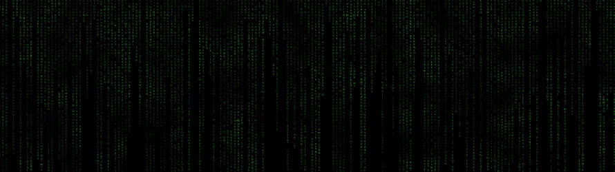 Dark Digital Matrix Code Rain Pattern with Green Glowing Characters on Black Background HD wallpaper