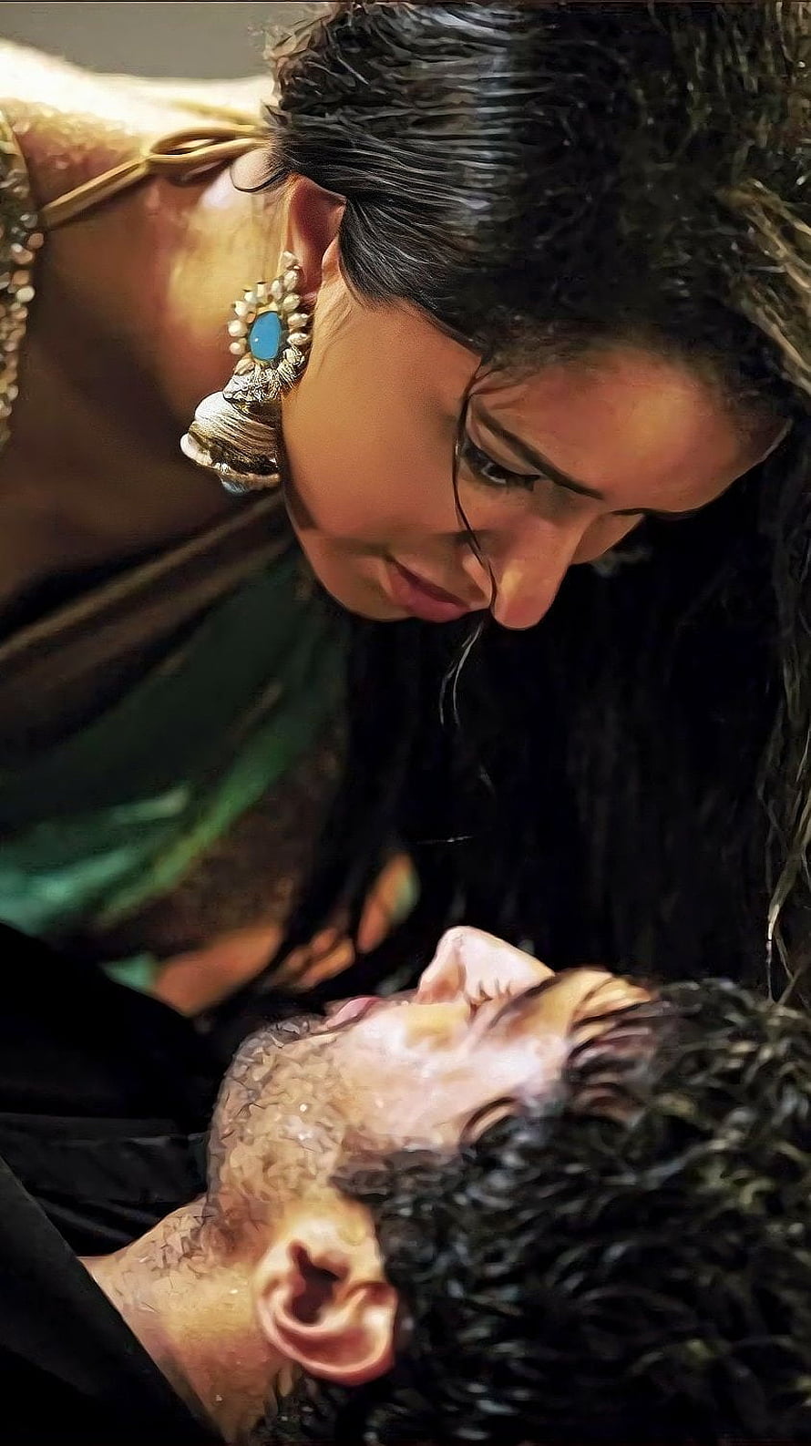 Romantic Close-Up of Woman Leaning Over Man in Intimate Moment, Aashiqui 2, shraddha kapoor, bollywood movie HD phone wallpaper