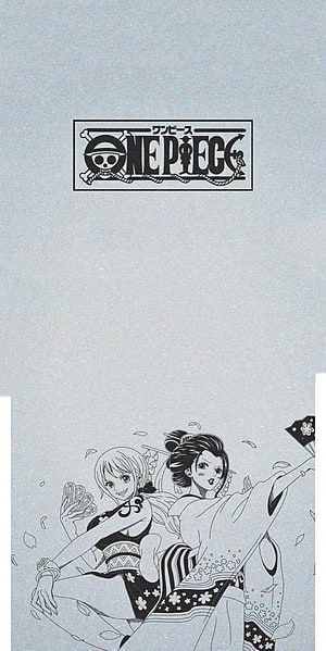 One Piece Nami and Robin Wano Country Manga Line Art HD phone wallpaper