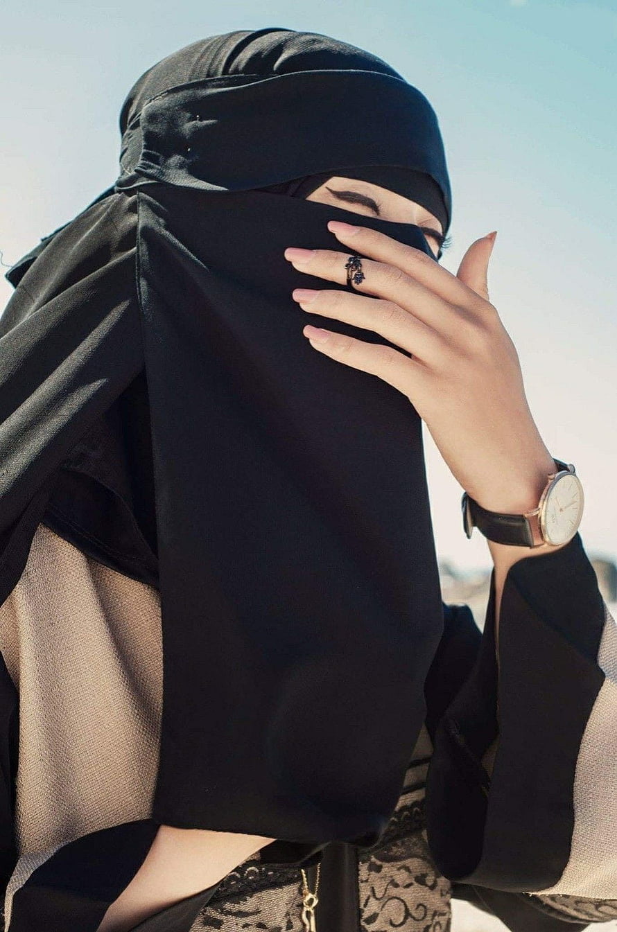 Elegant Woman in Black Niqab and Abaya with Gold Watch and Ring, Best Niqab Girls in 2020. Niqab, Niqab fashion, Hijab niqab, Cute Niqab HD phone wallpaper