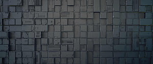 Abstract Geometric Pattern of Dark Grey Rectangular Blocks and Panels HD wallpaper