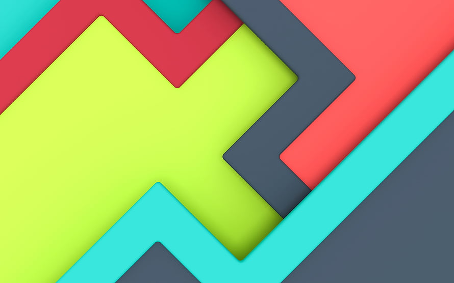 Vibrant Abstract Geometric Wallpaper With Layered Chevron Shapes In Neon Colors HD wallpaper