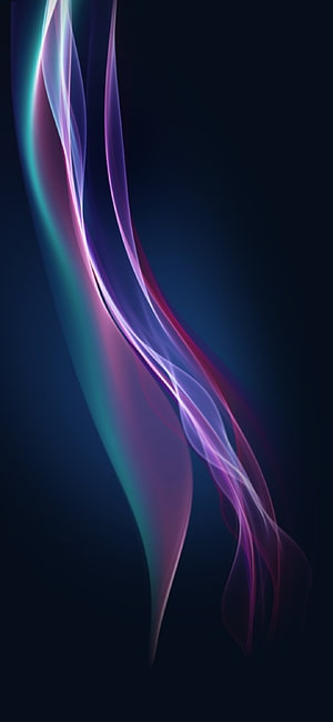 Abstract Neon Light Streaks and Flowing Ribbons on Dark Blue Background HD phone wallpaper