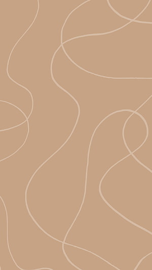 Minimalist Beige Abstract Line Art Wallpaper With Soft Curves HD phone wallpaper