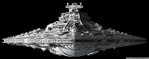 Imperial Star Destroyer in Deep Space from the Star Wars Galaxy HD wallpaper