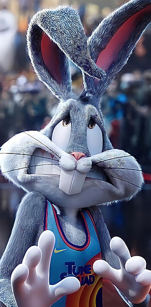 Bugs Bunny in Tune Squad Basketball Jersey High Definition 3D Render HD phone wallpaper