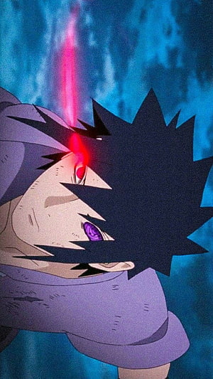 Uchiha Sasuke with Rinnegan and Sharingan in Naruto Shippuden Anime Art HD phone wallpaper