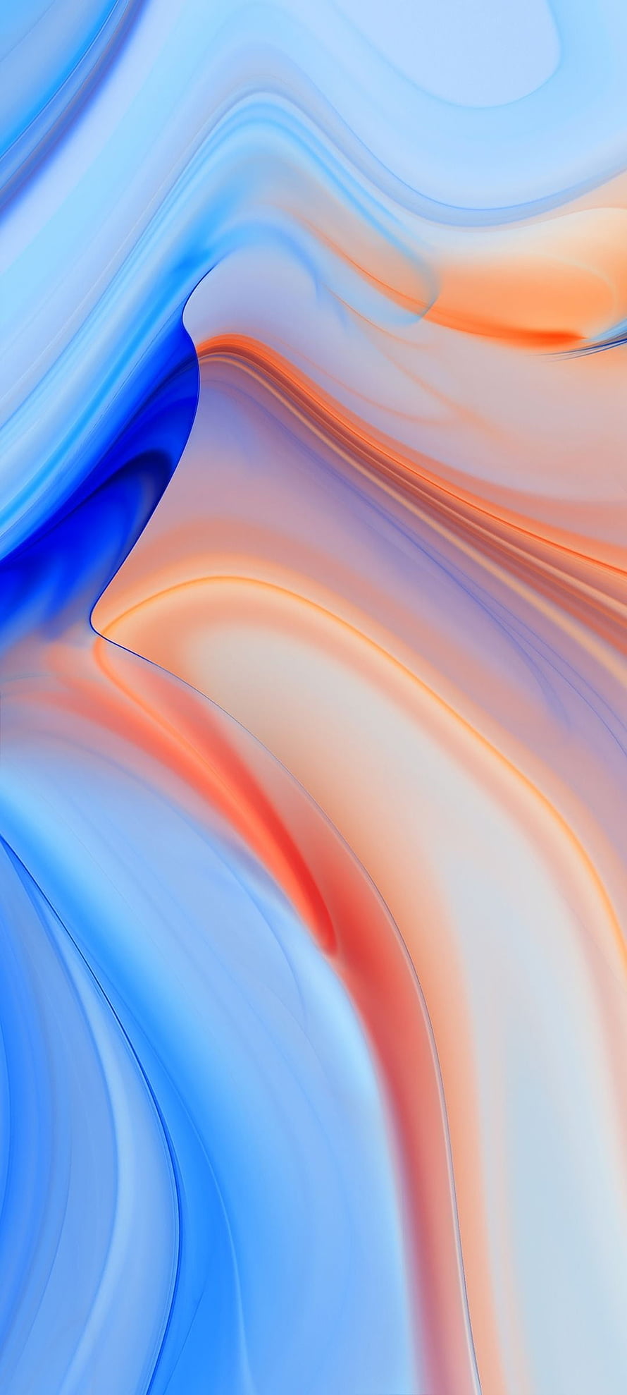 Abstract Blue and Orange Fluid Gradient Wallpaper HD phone wallpaper