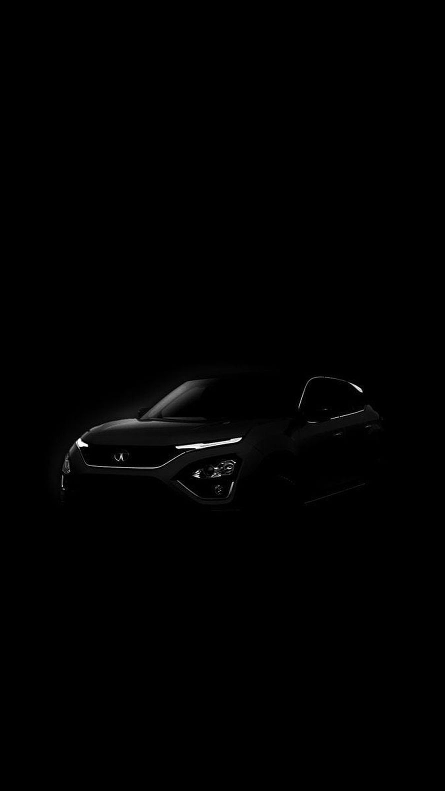Acura RDX SUV Dramatic Blackout Reveal with Glowing LED Headlights HD phone wallpaper