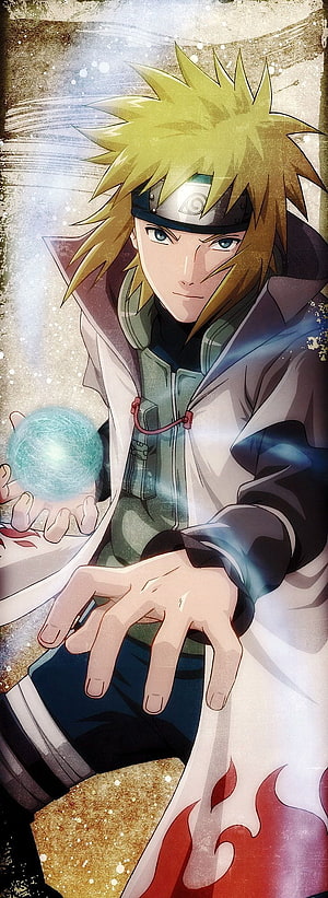 Minato Namikaze Holding Rasengan Anime Wallpaper HD phone wallpaper