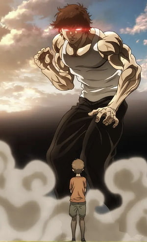 Saitama vs Genos One Punch Man Anime Battle Scene, Baki, cool, sky HD phone wallpaper