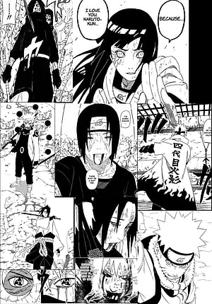 Naruto Shippuden Manga Panel Featuring Minato Namikaze and Kushina Uzumaki, Naruto Manga panels, art, white HD phone wallpaper