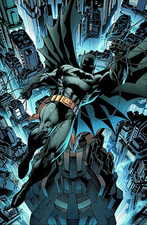 Jim Lee Batman Hush Comic Artwork Perched on Gotham City Rooftop, Jim Lee Batman [] for your , Mobile & Tablet. Explore Batman Hush . Batman Hush , Batman Background, Batman HD phone wallpaper