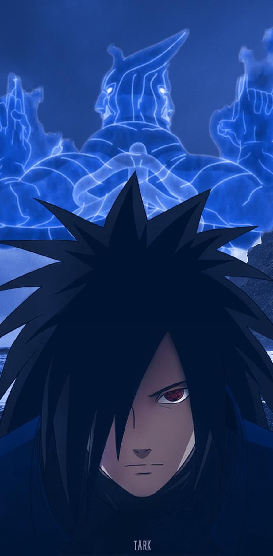 Madara Uchiha with Susanoo Anime Wallpaper HD phone wallpaper