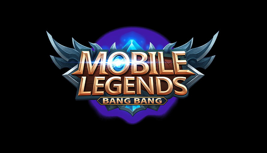 Mobile Legends Bang Bang Official Game Logo with Metallic Wings and Purple Glow HD wallpaper