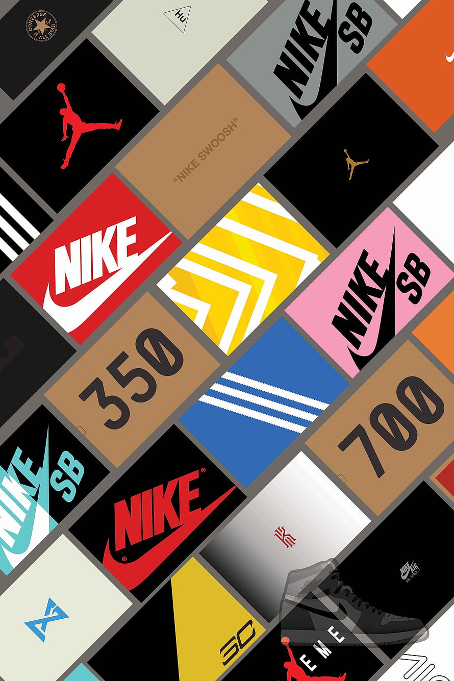 Nike SB Skateboard Shoe Box Artwork HD phone wallpaper